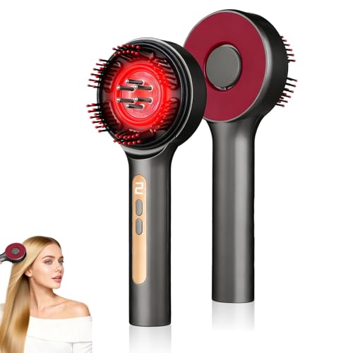 Scalp Massager 3-in-1 Hair Oil Applicator Cordless Electric Massager IPX7 Waterproof Portable Scalp Brush for Hair Growth & Dandruff Removal Salon Home & Travel Use Grey
