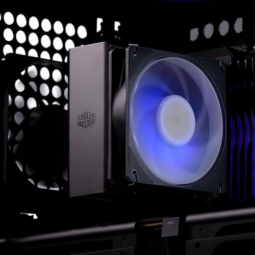 Image of Cooler Master Hyper 212 3DHP ARGB CPU Air Cooler - Patented 3D Heat Pipe Technology, 120mm PWM High Airflow ARGB Fan, Quiet Cooling & Easy Installation, AMD AM5 /AM4 & Intel LGA 1851 /1700, Black