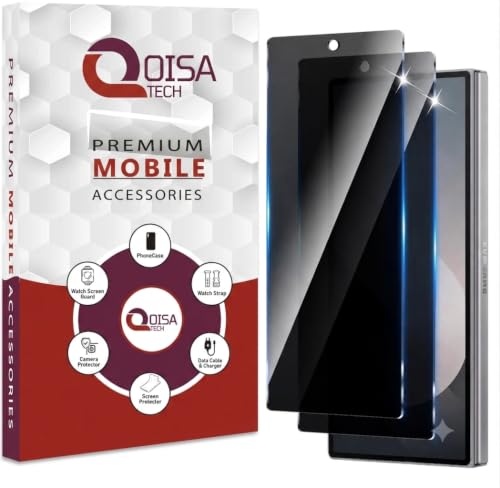 Image of Premium Privacy Tempered Glass Screen Protector for Samsung Galaxy Z Fold 8 Ultra (8 Inch, Pack of 2) Edge to Edge Coverage Anti-Spy Anti-Peeping 9H Hardness Screen Guard with Installation Kit