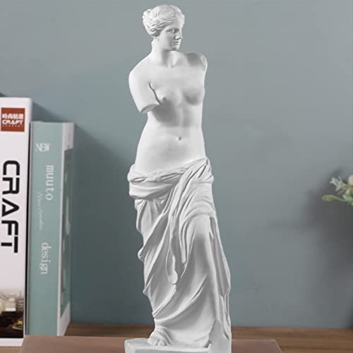 FIYSON Sculpture Grecque Classique de Venus de Milo - 29 cm - en résine - Mythologie Romaine Grecque - Figurine décorative pour Artiste et collectionneurs - Ornements...