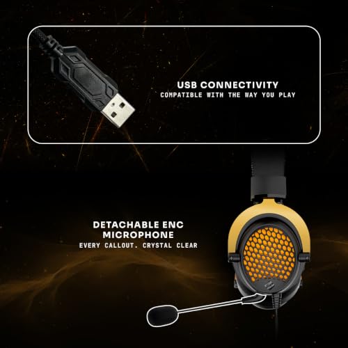 Cosmic Byte CryoCore Wired Gaming Headset Black - Image 6