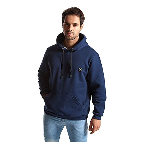 Blusa de Moletom Premium Canguru - Polo Match (Azul, G)