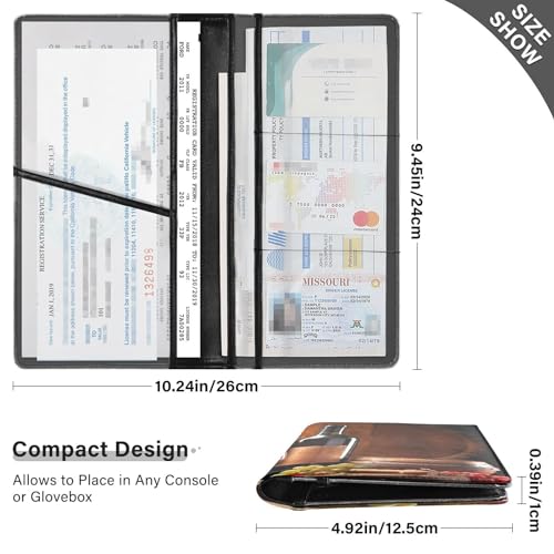 Organizador para Documentos de Auto PU miniatura 3