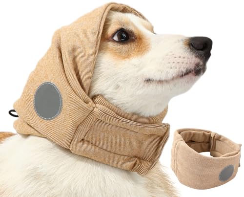 AOOLMOL Dog Ear Muffs Dog Head Ear Warp Noise Protection