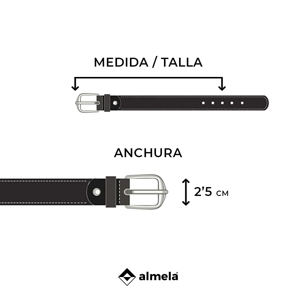 Cinturón niño Comunión Piel vacuna 2,5 cm Cuero 25mm Correas infantiles Child belt