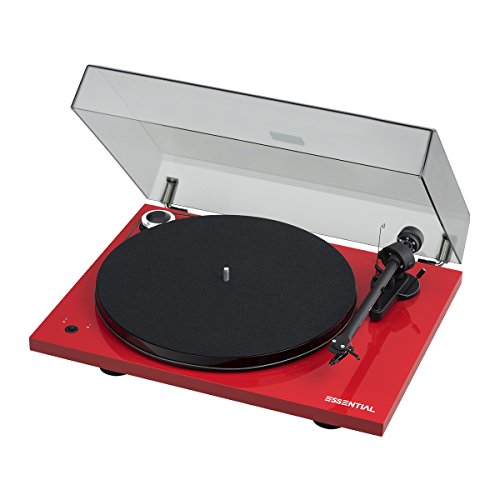 Pro-Ject Essential III recordmaster Tourne-Disque, Vitesse 33/45 Tours, Rouge - Les Beatles, Paul McCartney, John Lennon, RIngo Starr, George Harrison Pro-Ject Essential III recordmaster Tourne-Disque, Vitesse 33/45 Tours, Rouge – Image 3
