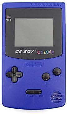 Gamebound GB Boy Color Gameboy Handheld Game Console 2.7" Backlit Screen 66 Built-in Games Solid Blue
