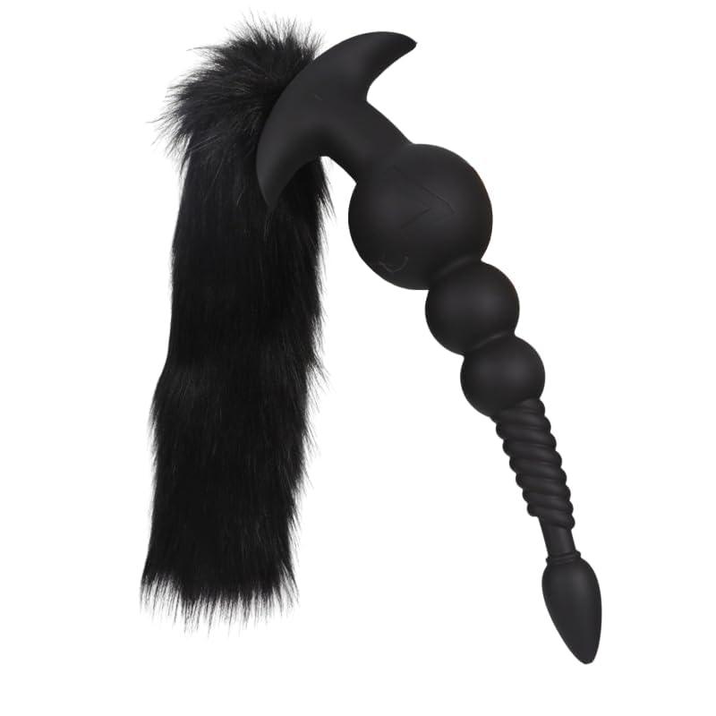 Plug anal queue de renard amovible 3 tailles pour masturbation BDSM