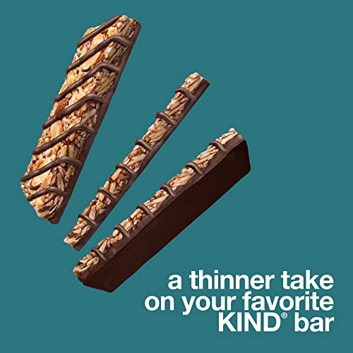 Kind Thins Dark Chocolate Nuts & Sea Salt Bars (Now With Peanuts), Gluten Free, 4G Sugar, 0.74 Oz Bars, 10 Count #TOP4