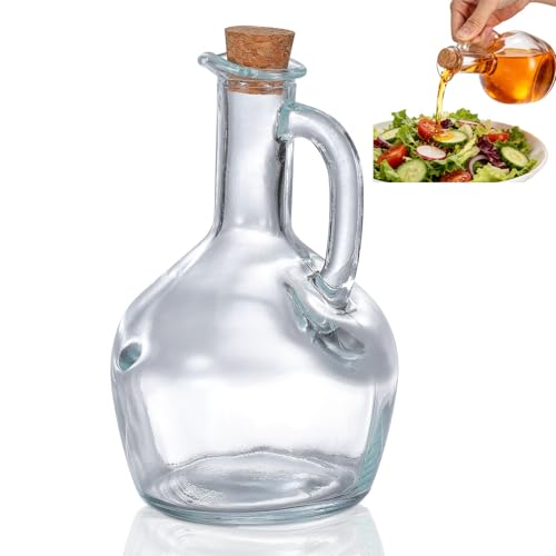CANIGHT Dispensador Almacenamiento de de 430ml de Transparente Diseño de Boquilla Multifuncional y de Condimentos para Cocina