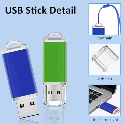 Clés USB 2.0 de 2 Go pas cher clé USB Mixcolor avec cordon - 4