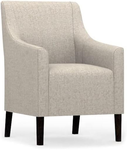 comfortly Chair Slipcover Replacement Hand Made Compatible with SAKARIAS Armchair Medium Skirt - Covers ONLY (Cashmere Blends - Beige)
