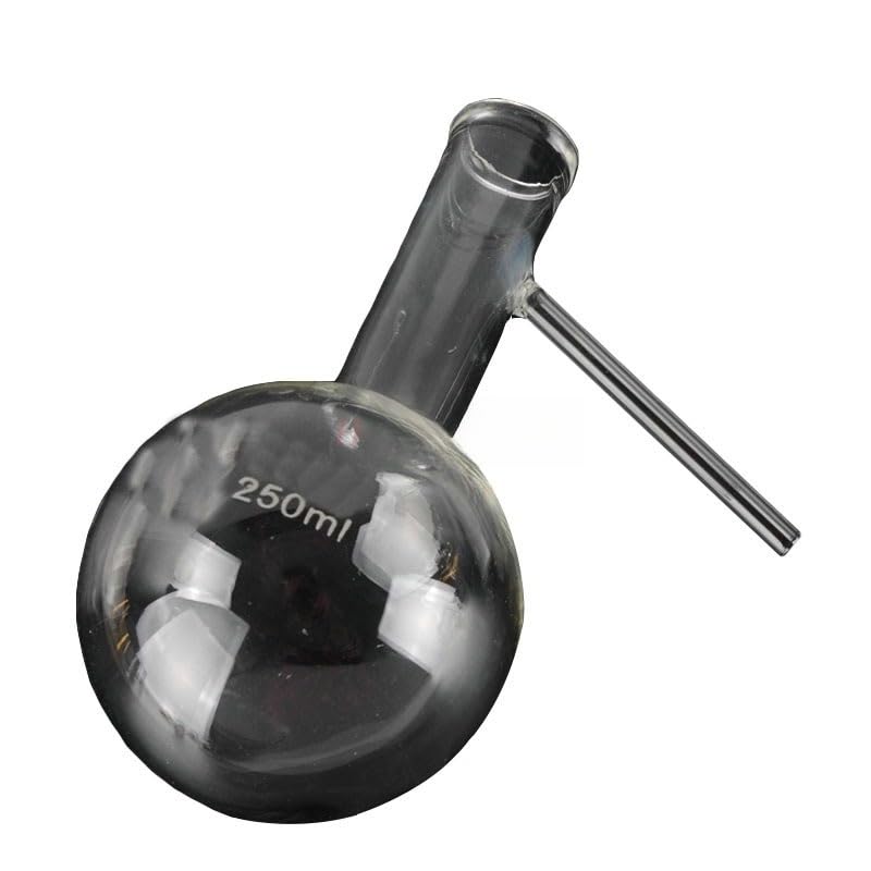 250ml Distillation Flask - Distillation Device with Nozzle for Purification and Reactions