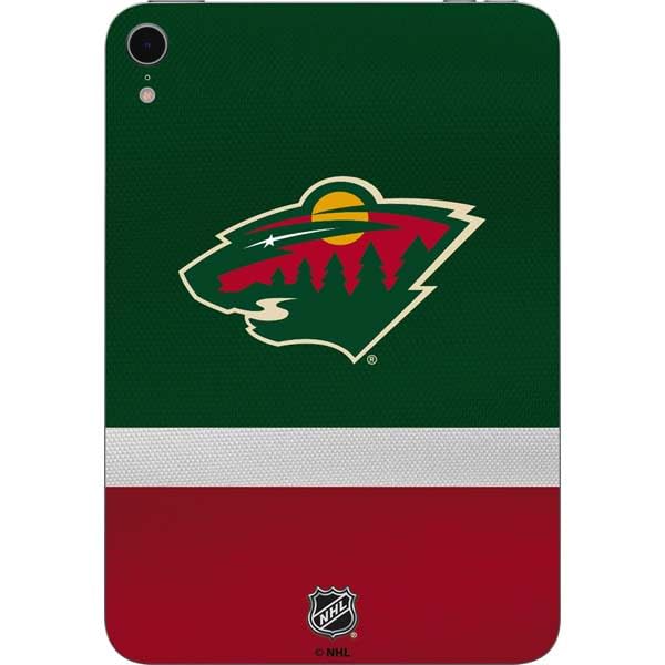 Skinit Decal Tablet Skin Compatible with iPad Mini 7 (2025) - Officially Licensed NHL Minnesota Wild Jersey Design