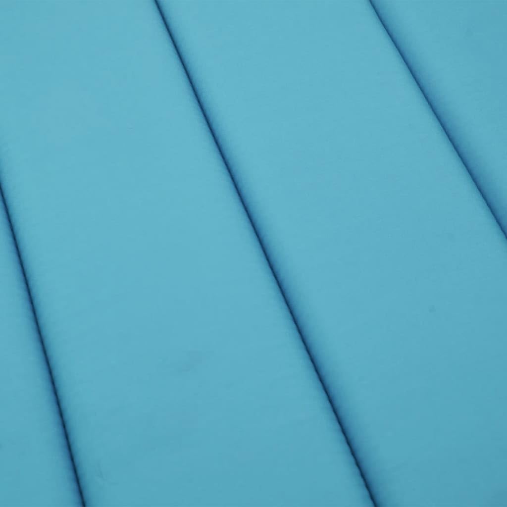 vidaXL Sun Lounger Cushion Ultra-Soft and Durable - Oxford Fabric Turquoise - Ideal for Indoor/Outdoor Use - Non-Slip Design
