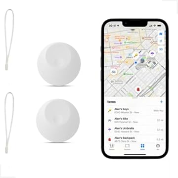 ITAWINA 2 Piece O Rastreador GPS é Compatível com Dispositivos Apple e é Ideal para uso com Idosos, Crianças, Animais de Estimação e Carros. Tempo Real Sem Necessidade de Assinatura.