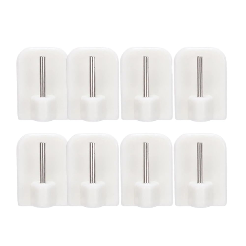 Curtain Hooks Self-adhesive Hooks Household Universal Hooks Small Brackets(8pcs)