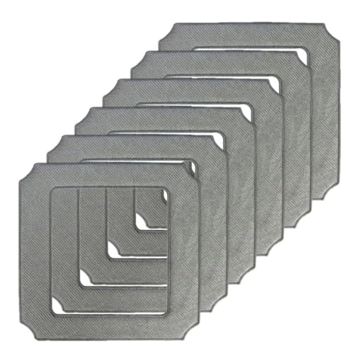 QOXEZY Lot de 6 serpillères de rechange pour Windobot S6 et robot de nettoyage ULTRA 24 x 24 cm, lavables à 40 °C, haute absorption d'eau