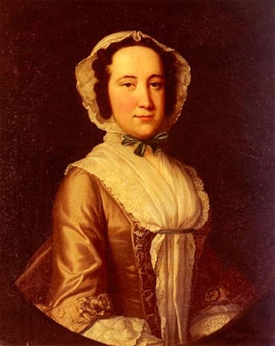 Peinture sur toile portrait dame Hudson style scandinave elegant