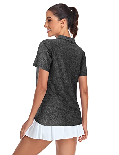 Cute Gym Shirts For Women,Cucuchy Yoga Tops Performance Trendy Shirts Half Zip V Neck Exercise Outfit Loose Fit Lightweight Marathon Oversized Clothes Sun Protection Clothing Black 2Xl #TOP2