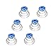 Produktbild Autiga Haar Curlies Kristall Haarspiralen Haarcurlies Hochzeit Braut Haarschmuck versilbert Kommunion hellblau 12er Set
