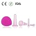 Facial Cupping Set - Face Cupping Set of 5pcs - Double Chin Reducer - Cupping Therapy Set for Face - Ideal to Cup your Cheeks, Chin and Lips - Silicone Anti Cellulite Massager - Cups Kit by Sandine