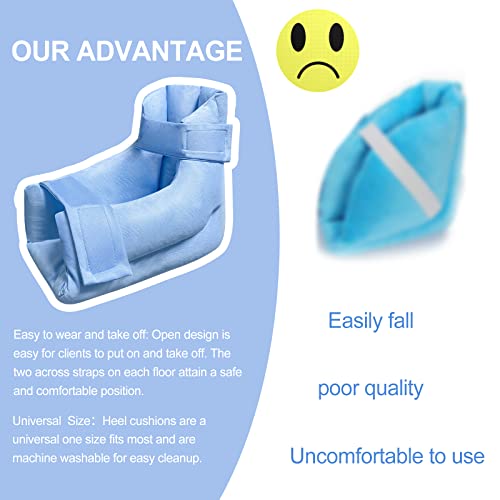1 Pcs Heel Protectors Cushion Pillows Heel Protector Pillow Off-Loading Heel Boot To Relieve Pressure From Sores And Ulcers Ultra Quilted Thick Soft Washable Pressure Relieving Pillow Boot #TOP5