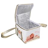 Mikinona Bolsa Térmica para Transportar Pasteles 1 Pieza 4 Pulgadas Bolsa Aislante de Aluminio Resistente para Comida para Llevar y Catering