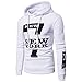 Produktbild Btruely Herren Kapuzenpullover Warme Dicken Mantel Männer Mit Kapuze Patchwork Winterpullover Winter Langarm Sweatshirt Übergröße Outwear Sweatjacke Gedruckt Bluse