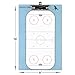 HIGHRAZON Dry Erase Hockey Coaches Clipboard, Hockey Lineup Board, Double-Sided Coaching Board with Marker