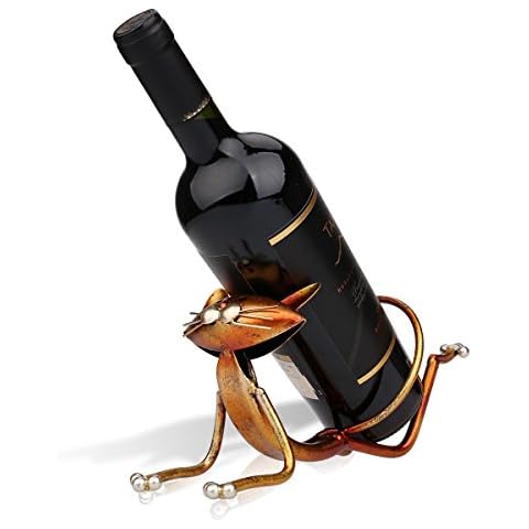 Soporte de Vino Metal Gatos Cover