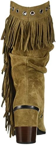 Kenneth Cole Women's WEST Side MID Fringe Fashion Boot, Taupe, 8 Medium US | Image 2