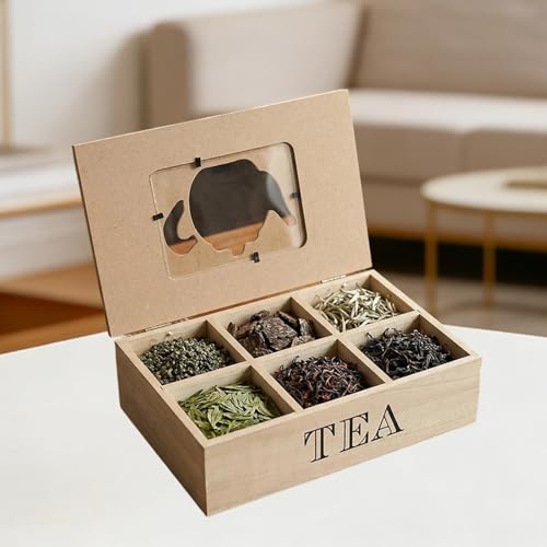 Porte-sachets de thé compact à compartiments pour restaurant
