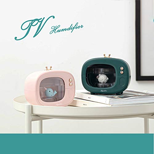 Cool Mist Animal Humidifiers, Led Nightlights, Superbcco Mini Cute Usb Humidifier, 6H Top Re-Filling, 30Db Whisper-Quiet, 400Ml, 800Mah Wireless, Usb Charging For Bedroom(Green) #TOP5