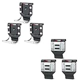 KUNN Tool Belt Hammer Holster (3-Pack), Bulk Set of Quick-Release Loops + 3-Pack Professional Drill Holder Set, Bulk Drill Belt Clips & Tape Measure Holsters