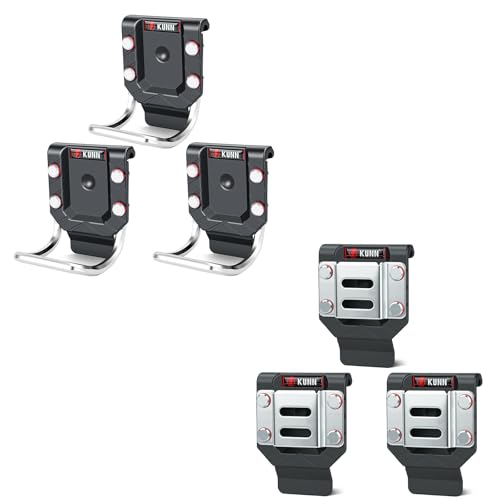 KUNN Tool Belt Hammer Holster (3-Pack), Bulk Set of Quick-Release Loops + 3-Pack Professional Drill Holder Set, Bulk Drill Belt Clips & Tape Measure Holsters
