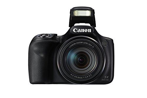 Canon PowerShot SX540 Digital Camera w/ 50x Optical Zoom - Wi-Fi & NFC Enabled (Black) (Renewed)