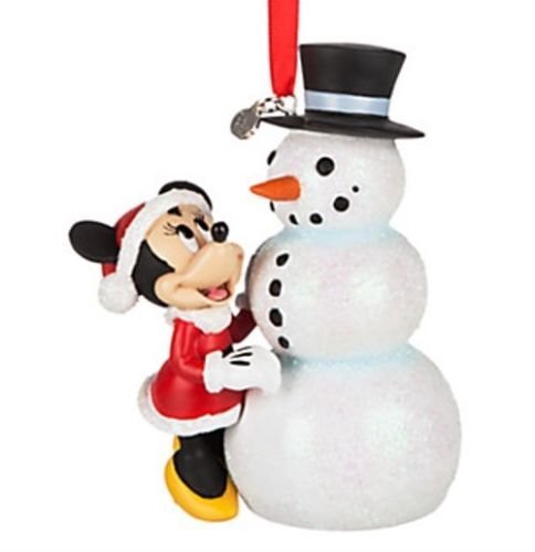 Ornement Minnie Mouse et Bonhomme de Neige Disney 2016 Sketchbook