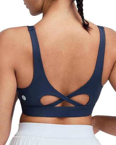 Image of RUNNING GIRL Sports Bra for Women High Support, Molded Cup High Impact Sports Bras with Sewn in Pads Workout Running Bra