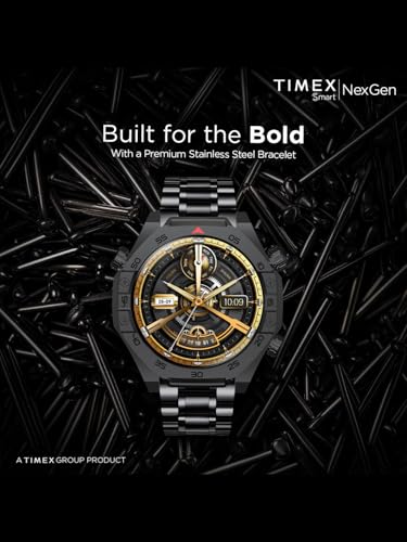 Image of TIMEX Smart NexGen 1.43 inch(3.6cm) AMOLED Display with Functional Crown and BT Calling Smartwatch for Unisex - TWTXW700T