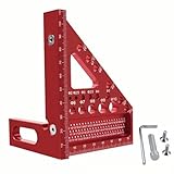 Vroxdrez 3D-Gehrungswinkel 22.5–90° aus Aluminium – Hochpräzises Winkelmaß & Anreisswerkzeug für Holzbearbeitung – Kompatibel mit Speedmarker, Woodpeckers Tools & Fräsmaschine