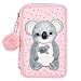 Produktbild Depesche 11202 Gefüllte Federtasche mit flauschiger TOPModel Koala Applikation, ca. 7,5 x 13 x 20 cm groß, mit 3 Fächern und Stiften von Lyra, Lineal, Schere, Kleber und einer Geheimtasche