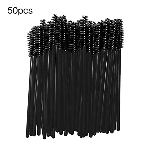 Generic 50 pincéis de maquiagem descartáveis flexíveis para cosméticos, aplicadores de varinha para