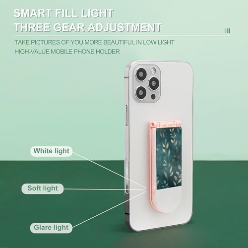 Support de téléphone portable avec lumière à selfie aquarelle rechargeable 3 modes - 5