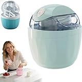 1.5L Mini Ice Creams Maker, DIY Personal Ice Creams Maker Machine, Just 15 Minutes, Individual Ice Cream Maker Machine for Homemade Frozens Yogurt, Frozens Treats & Sorbet (Blue#A)