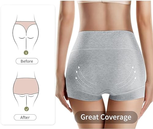 Image of Ultimate Comfort cotton underwear for women,high waisted, Full Coverage, panties for women 4 Pack