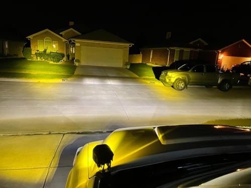 Kit de luces LED amarillas para pilar A iJDMTOY Toyota Tacoma 2016-23 miniatura 6