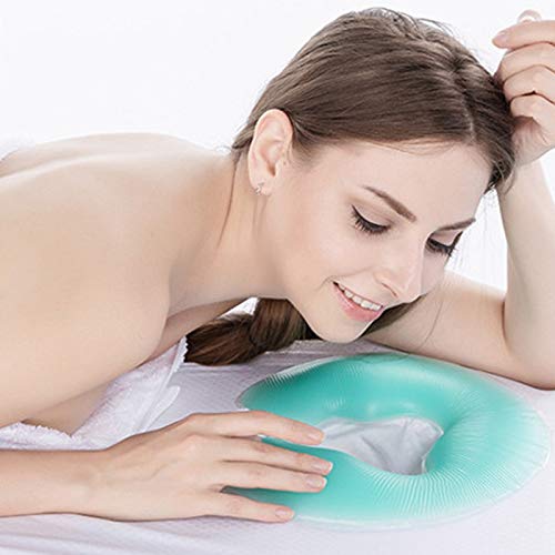 Cuscino in Silicone Massaggio Viso Relax Morbido Salone di Bellezza Spa Cuscino Sdraiato a Faccia in Giù Cuscino per la Cura del Salone Culla per il Viso Relax in Silicone