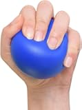 Blue Elastic Finger Strengthening Grip Ball, Wrist Exercise Ball Finger Strengthening Grip Ball Squeeze Training Tool, Finger Exerciser Ball