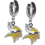 Siskiyou Sports NFL Minnesota Vikings Huggie Hoop Earrings, Team Colors, One Size
